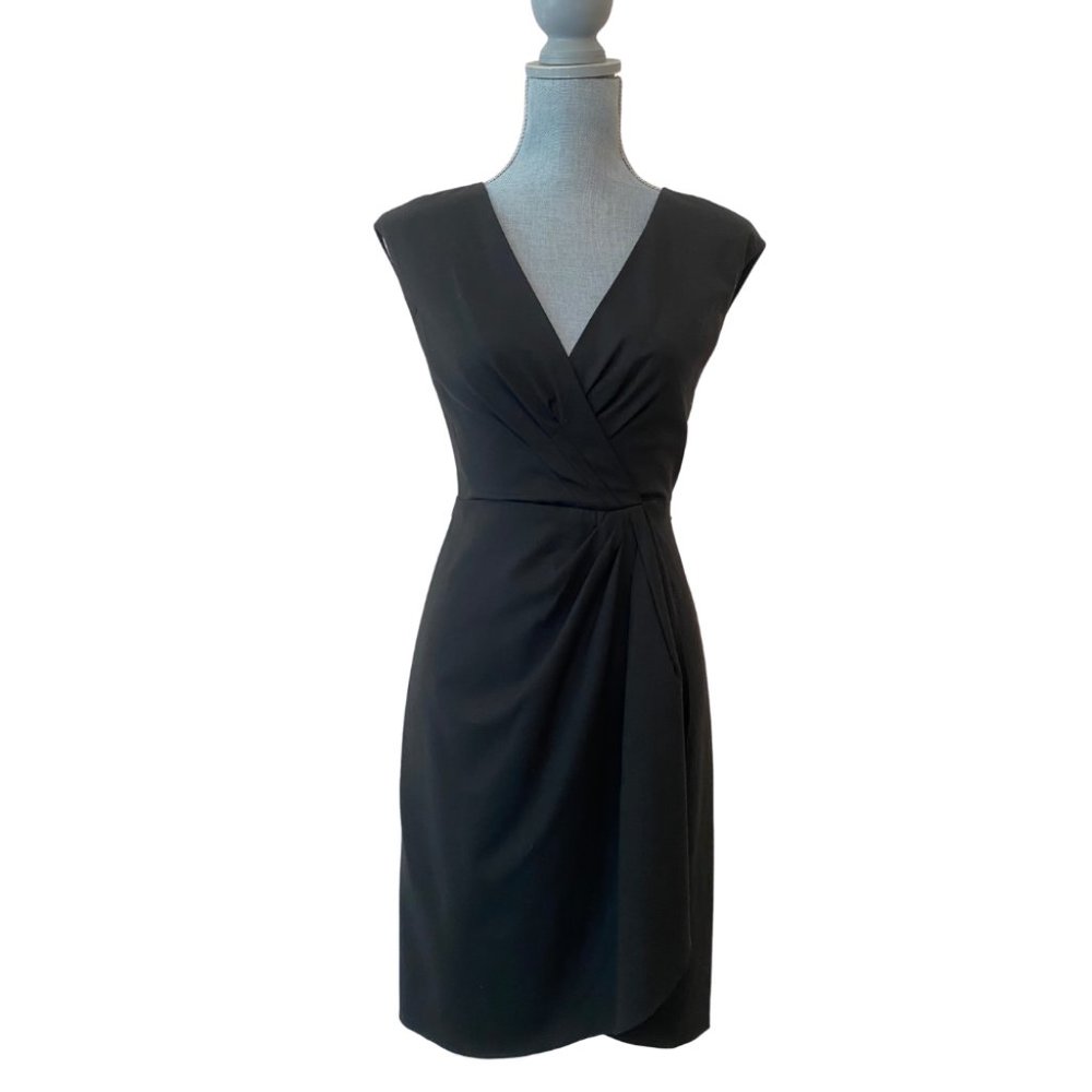 MICHAEL Michael Kors Black faux wrap dress
